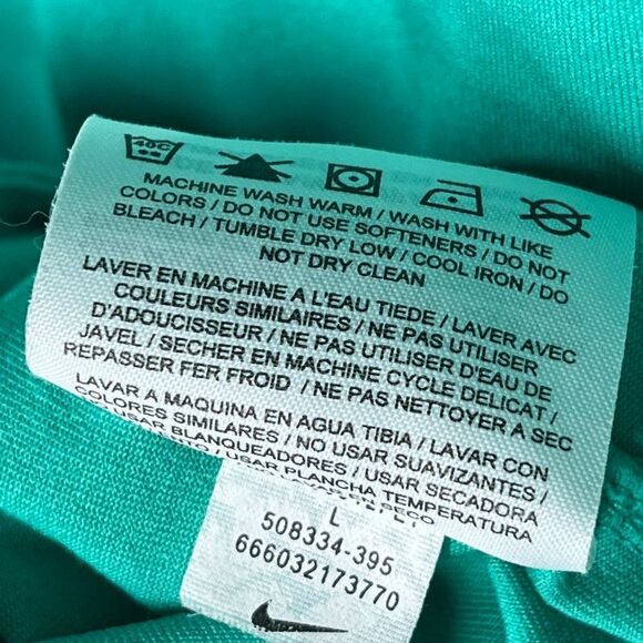 Nike Golf Polo Green Shirt Dri-Fit Performance Mens Size Large - Picture 12 of 13